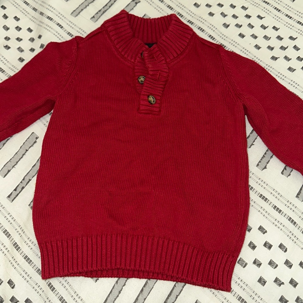 Red sweater 4T